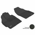 3D Maxpider TOYOTA PRIUS 2010-2011 KAGU BLACK R1 HOOK Floor Mat L1TY04011509